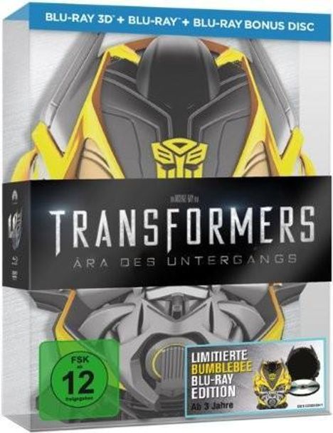 Transformers 4: Ära des Untergangs (Bumblebee Edition) (3D &amp; 2D Blu-ray), 3 Blu-ray Discs