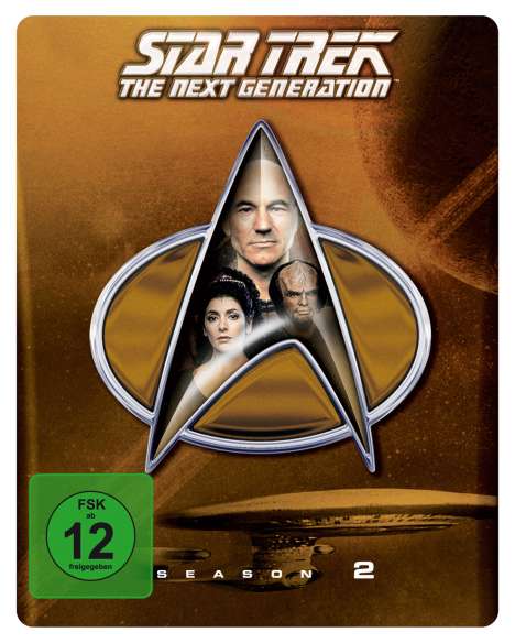 Star Trek: The Next Generation Season 2 (Blu-ray im Steelbook), 5 Blu-ray Discs