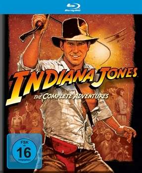 Indiana Jones 1-4: Die komplette Tetralogie (Blu-ray), 5 Blu-ray Discs