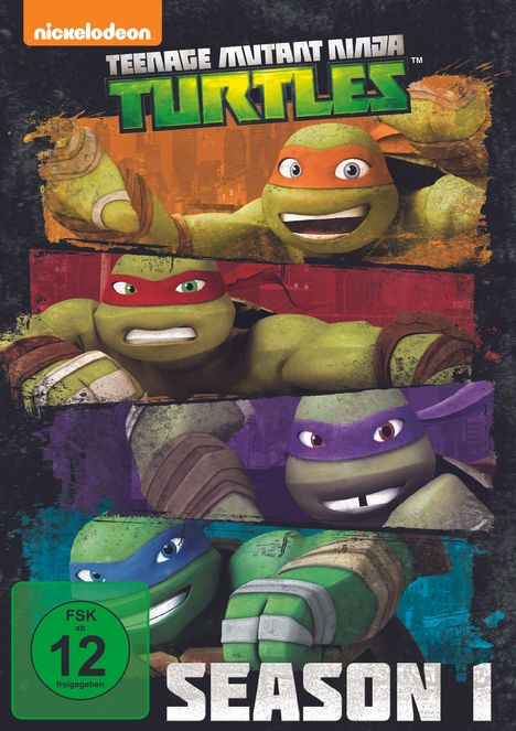 Teenage Mutant Ninja Turtles Season 1, 4 DVDs