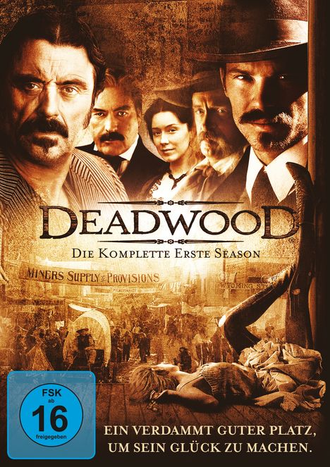 Deadwood Season 1, 4 DVDs