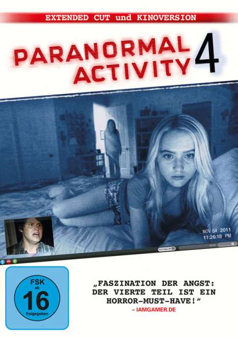 Paranormal Activity 4 - Extended Cut, DVD