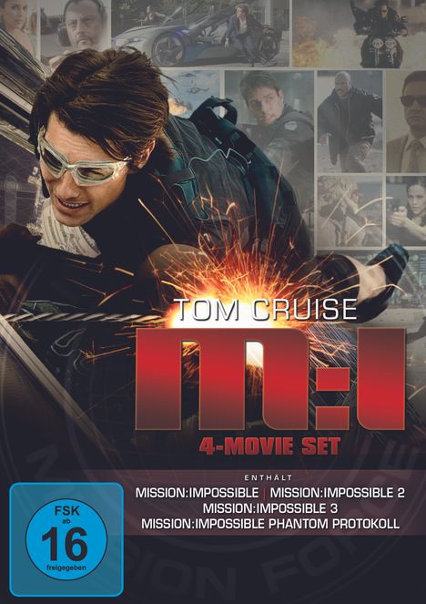 Mission: Impossible 1-4, 4 DVDs