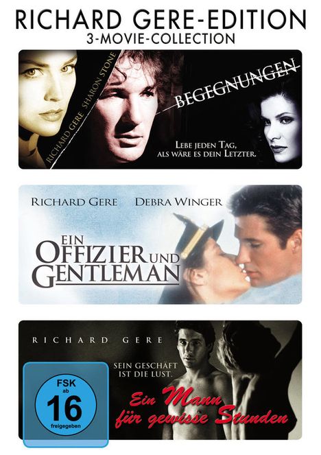 Richard Gere Edition, 3 DVDs