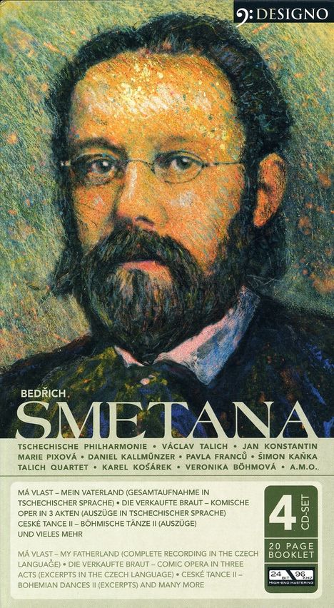 Bedrich Smetana (1824-1884): Mein Vaterland (incl."Die Moldau"), 4 CDs