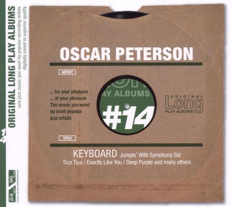 Oscar Peterson (1925-2007): Keyboard, CD