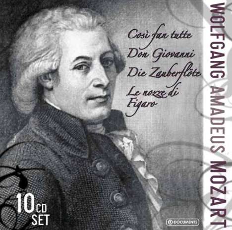 Wolfgang Amadeus Mozart (1756-1791): 4 Mozart-Opern, 10 CDs