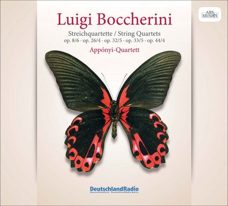 Luigi Boccherini (1743-1805): Streichquartette op.8,6;op.26,4;op.32,5;, CD