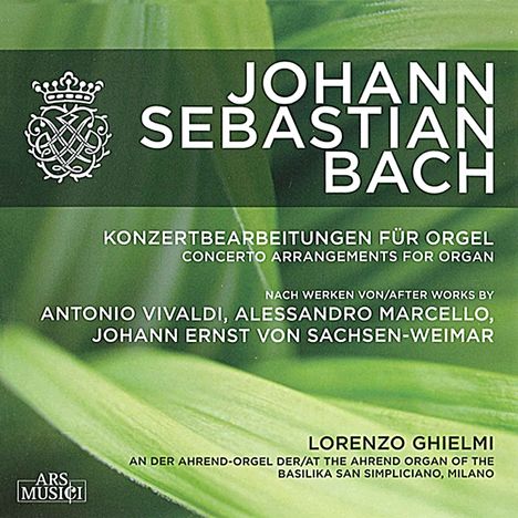 Johann Sebastian Bach (1685-1750): Orgelkonzerte BWV 592-594,596,974,978, CD