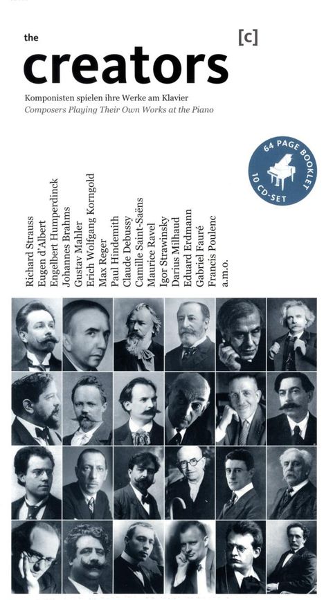 Creators - Komponisten spielen eigene Werke am Klavier, 10 CDs