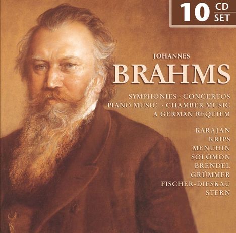 Johannes Brahms (1833-1897): Johannes Brahms, 10 CDs