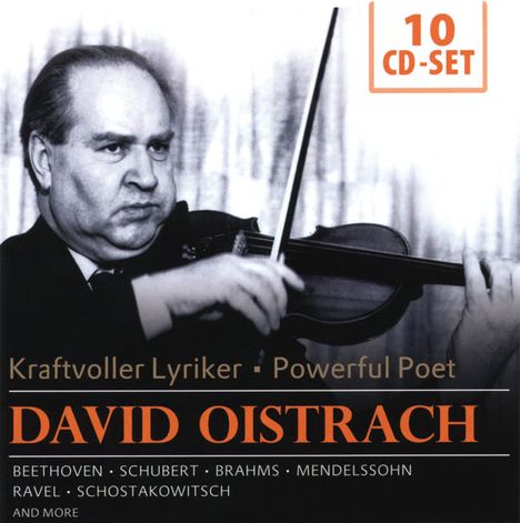 David Oistrach - Kraftvoller Lyriker, 10 CDs