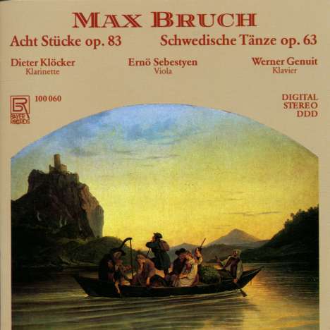Max Bruch (1838-1920): Stücke für Klarinette,Viola,Klavier op.83 Nr.1-8, CD
