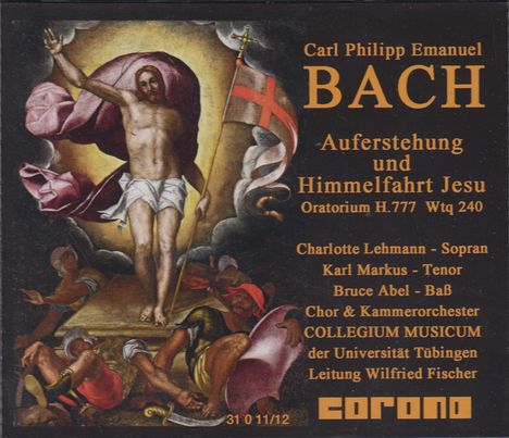 Carl Philipp Emanuel Bach (1714-1788): Auferstehung und Himmelfahrt Jesu, 2 CDs