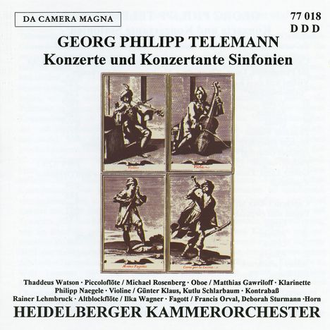 Georg Philipp Telemann (1681-1767): Konzerte &amp; Konzertante, CD