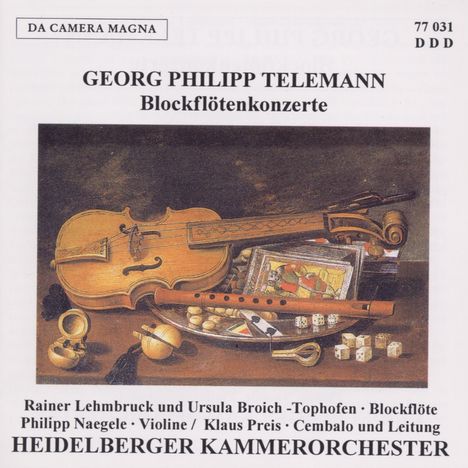 Georg Philipp Telemann (1681-1767): Doppelkonzerte mit Blockflöte, CD