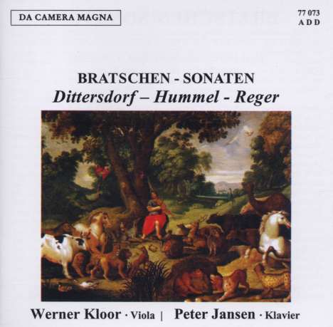 Johann Nepomuk Hummel (1778-1837): Sonate für Viola &amp; Klavier op.5,3, CD