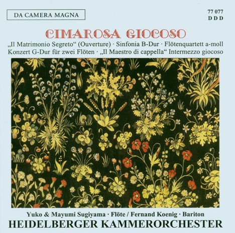 Domenico Cimarosa (1749-1801): Sinfonia Concertante für 2 Flöten &amp; Orchester G-Dur, CD