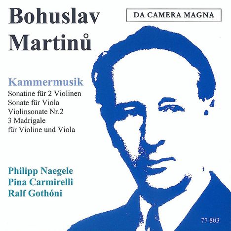 Bohuslav Martinu (1890-1959): Kammermusik, CD