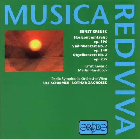 Ernst Krenek (1900-1991): Orgelkonzert Nr.2 op.235, CD