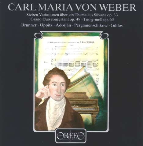 Carl Maria von Weber (1786-1826): Gr.Duo Concertant für Klarinette &amp; Klavier op.48, CD