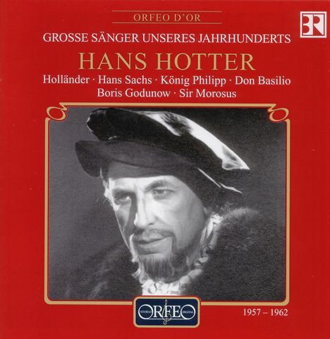 Hans Hotter - Opernmonologe 1957-1962, CD