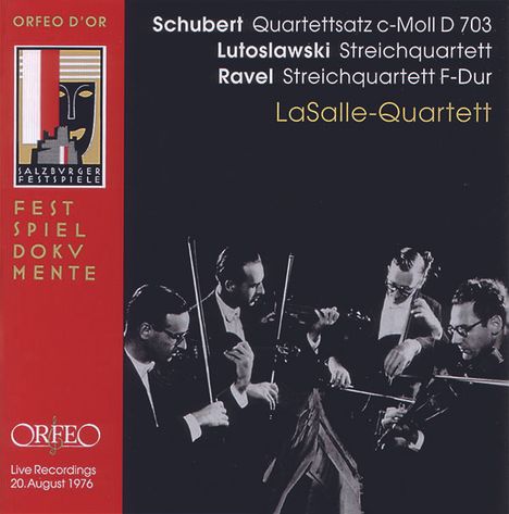 LaSalle Quartett - Salzburger Festspiele 1976, CD