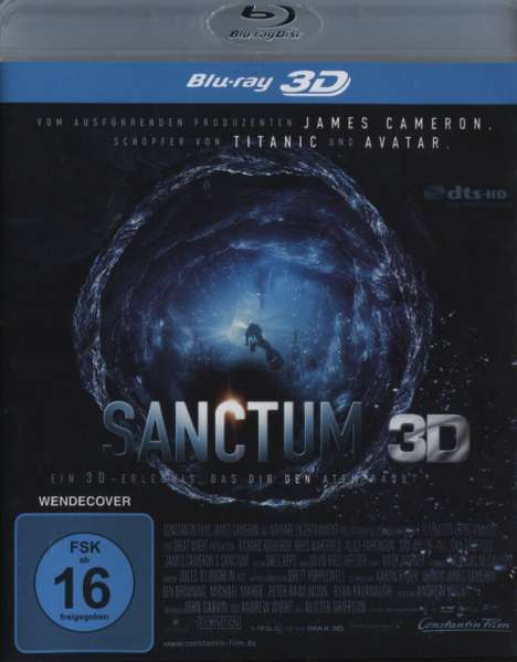 Sanctum 3D (Blu-ray), Blu-ray Disc