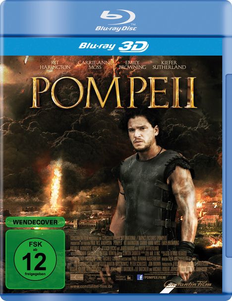 Pompeii (3D Blu-ray), Blu-ray Disc
