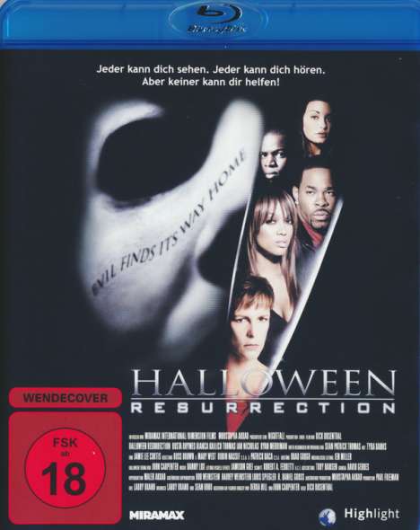 Halloween Resurrection (Blu-ray), Blu-ray Disc