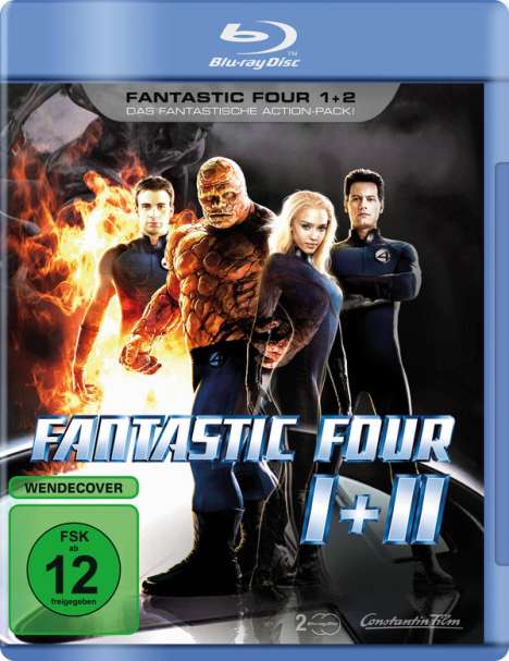 Fantastic Four 1+2 (Blu-ray), 2 Blu-ray Discs