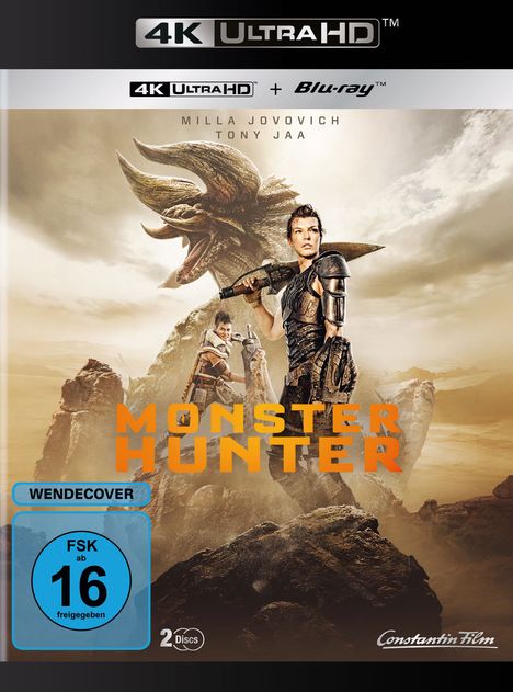 Monster Hunter (Ultra HD Blu-ray &amp; Blu-ray), 1 Ultra HD Blu-ray und 1 Blu-ray Disc