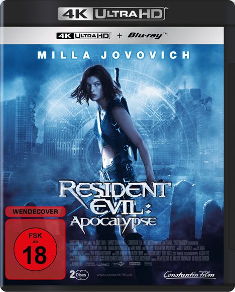 Resident Evil: Apocalypse (Ultra HD Blu-ray &amp; Blu-ray), 1 Ultra HD Blu-ray und 1 Blu-ray Disc