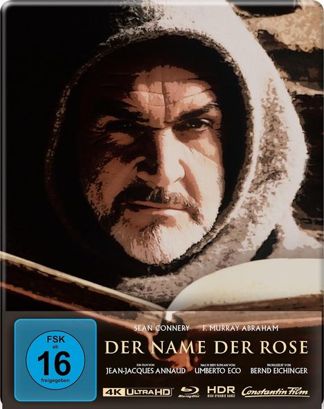 Der Name der Rose (Ultra HD Blu-ray &amp; Blu-ray im Steelbook), 1 Ultra HD Blu-ray und 1 Blu-ray Disc
