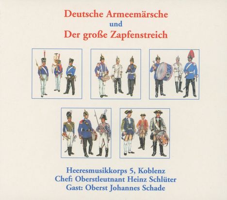 Heeresmusikkorps 5 Koblenz: Deutsche Armeemärsche &amp; Großer Zapfenstreich, 5 CDs
