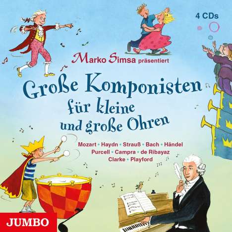 Marko Simsa: Große Komponisten für kleine und große Ohren, 4 CDs