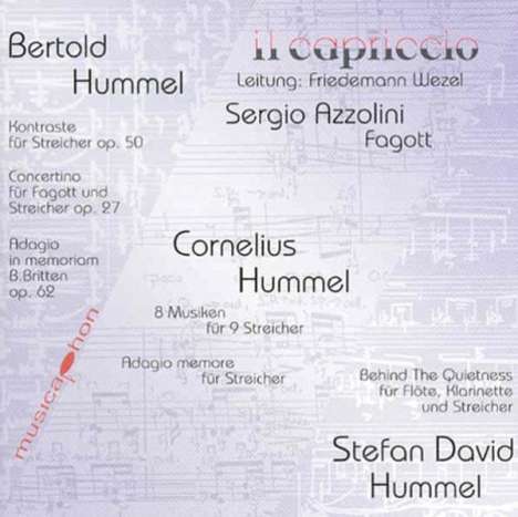 Bertold Hummel (1925-2002): Kontraste für Streicher op.50, CD
