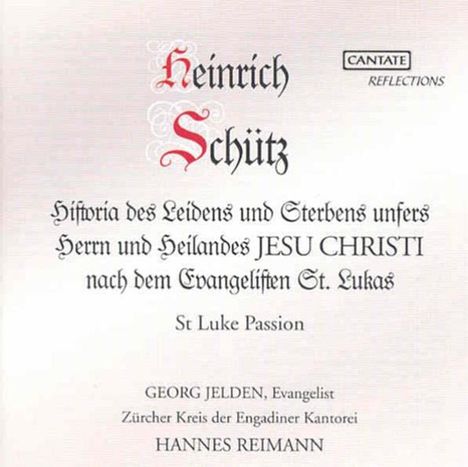 Heinrich Schütz (1585-1672): Lukas-Passion SWV 480, CD