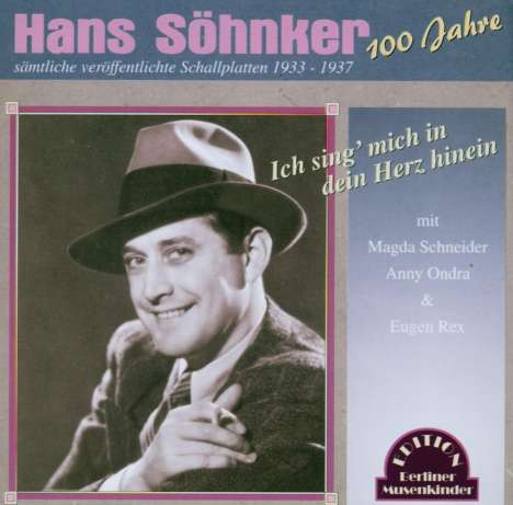 Hans Söhnker: Ich sing' mich in dein Herz hinein, CD