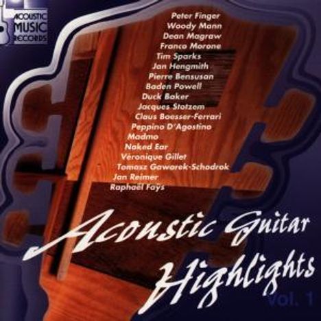 Acoustic Guitar Highlights, CD