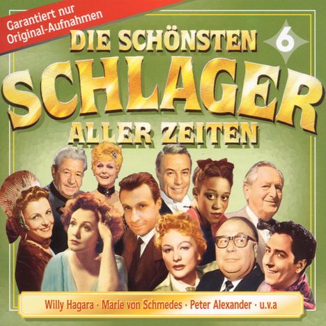 Die schönsten Schlager aller Zeiten Folge 6, CD