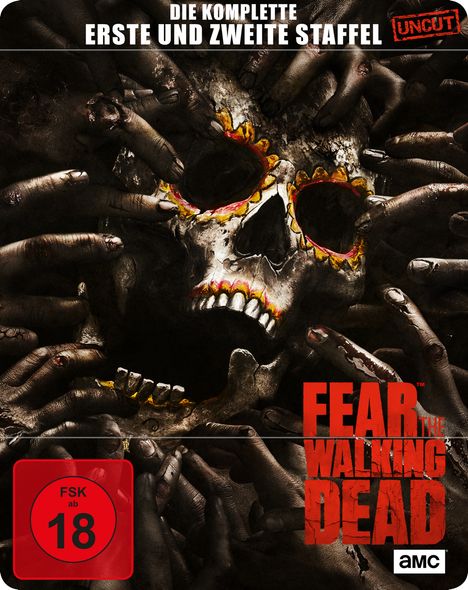 Fear the Walking Dead Staffel 1 &amp; 2 (Blu-ray im Steelbook), 6 Blu-ray Discs