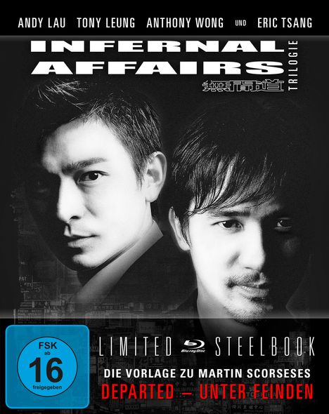 Infernal Affairs Trilogie (Blu-ray im Steelbook), 3 Blu-ray Discs
