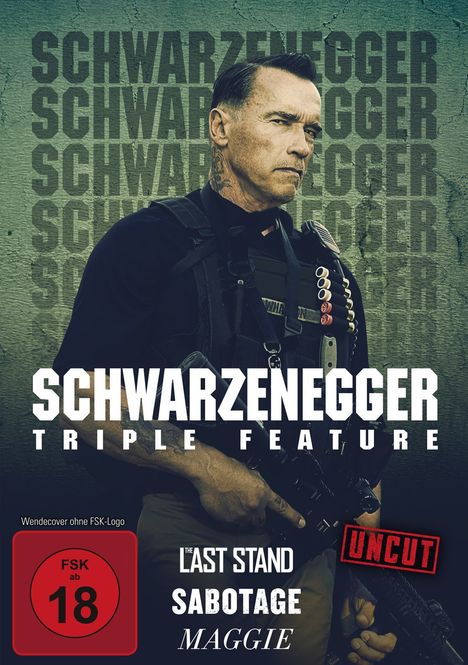 Arnold Schwarzenegger Triple Feature, 3 DVDs