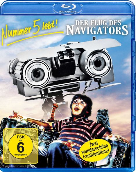Nummer 5 lebt! / Der Flug des Navigators (Blu-ray), 2 Blu-ray Discs