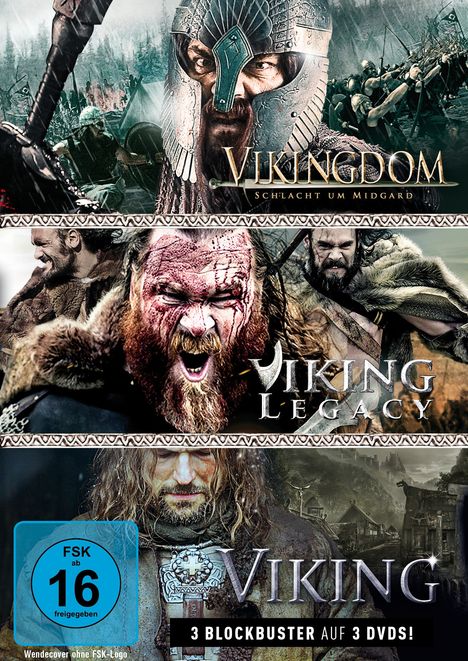 Wikinger-Box: Viking / Vikingdom / Viking Legacy, 3 DVDs