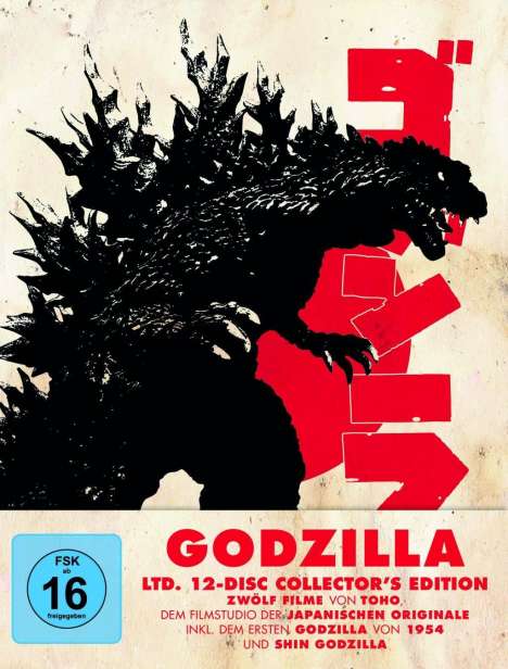 Godzilla (Limited Edition) (12 Filme) (Blu-ray), 12 Blu-ray Discs