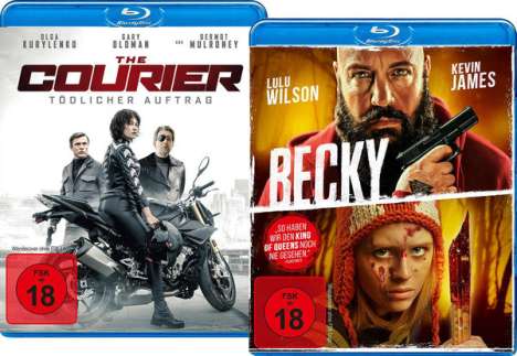 The Courier - Tödlicher Auftrag / Becky (Blu-ray), 2 Blu-ray Discs
