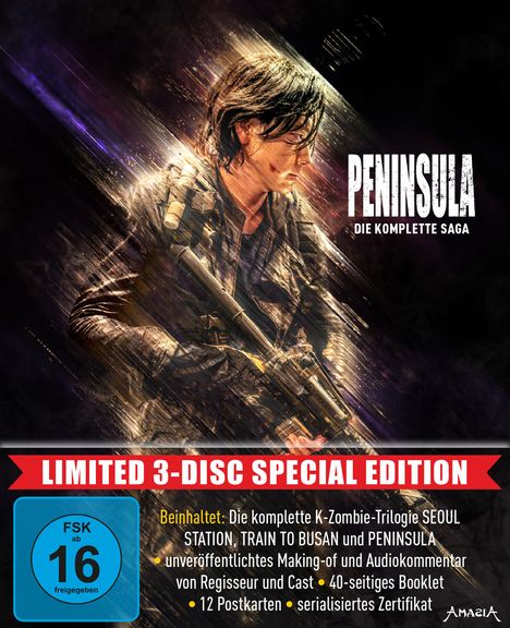 Peninsula - Die komplette Saga (Limited Special Edition) (Blu-ray), 3 Blu-ray Discs