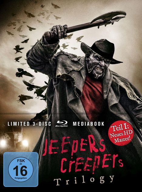 Jeepers Creepers Trilogy (Blu-ray im Mediabook), 3 Blu-ray Discs